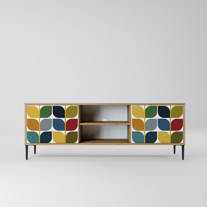 WEIGHTLESS HOURS 2-Door TV Stand in Oak Effect