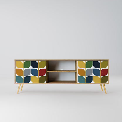 WEIGHTLESS HOURS 2-Door TV Stand in Oak Effect