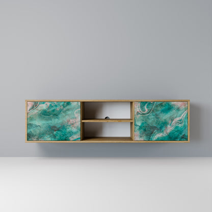 ABSTRACT ALCHEMY 2-Door TV Stand in Oak Effect