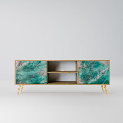 ABSTRACT ALCHEMY 2-Door TV Stand in Oak Effect