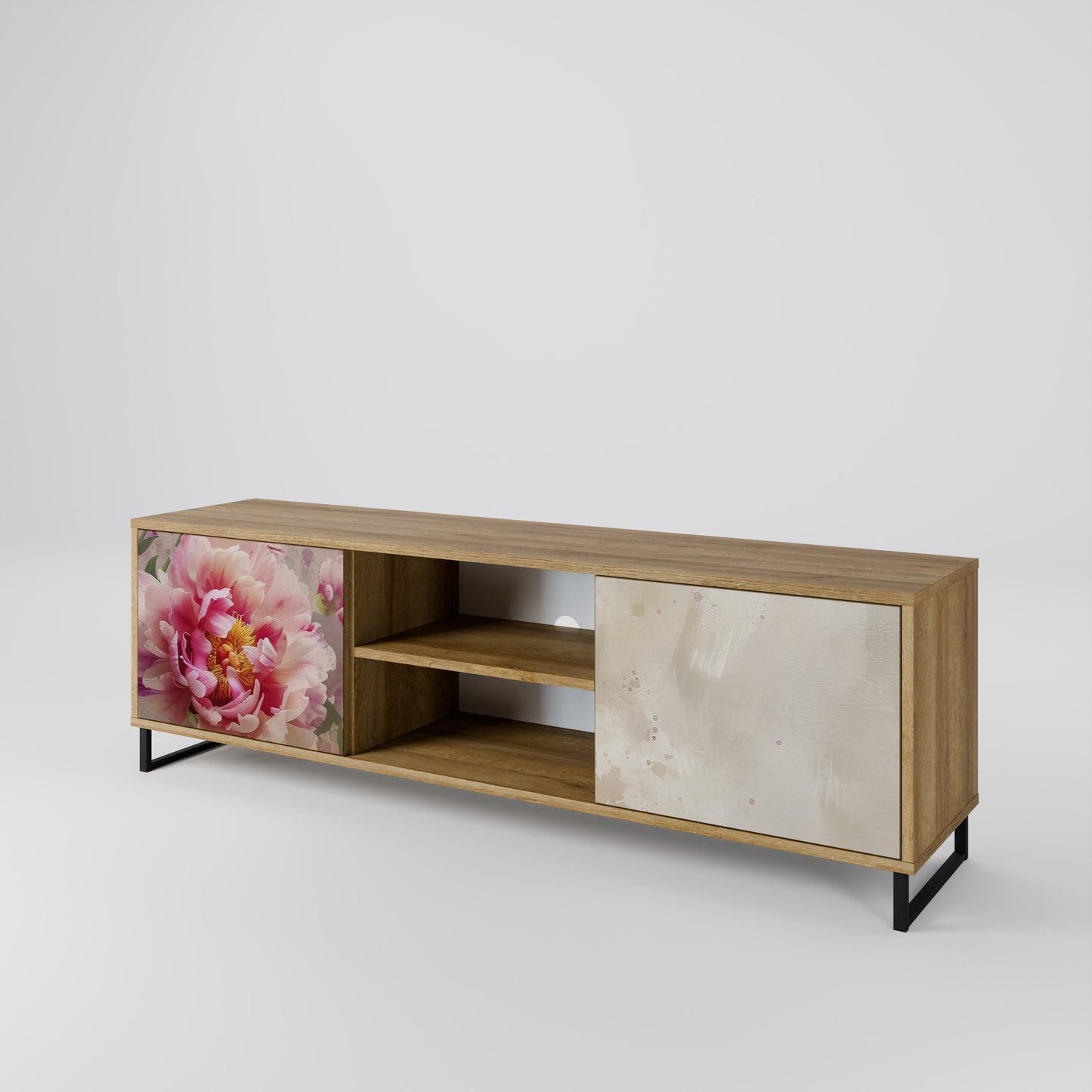 PEONY WHISPER Mobile TV a 2 Ante in Effetto Rovere