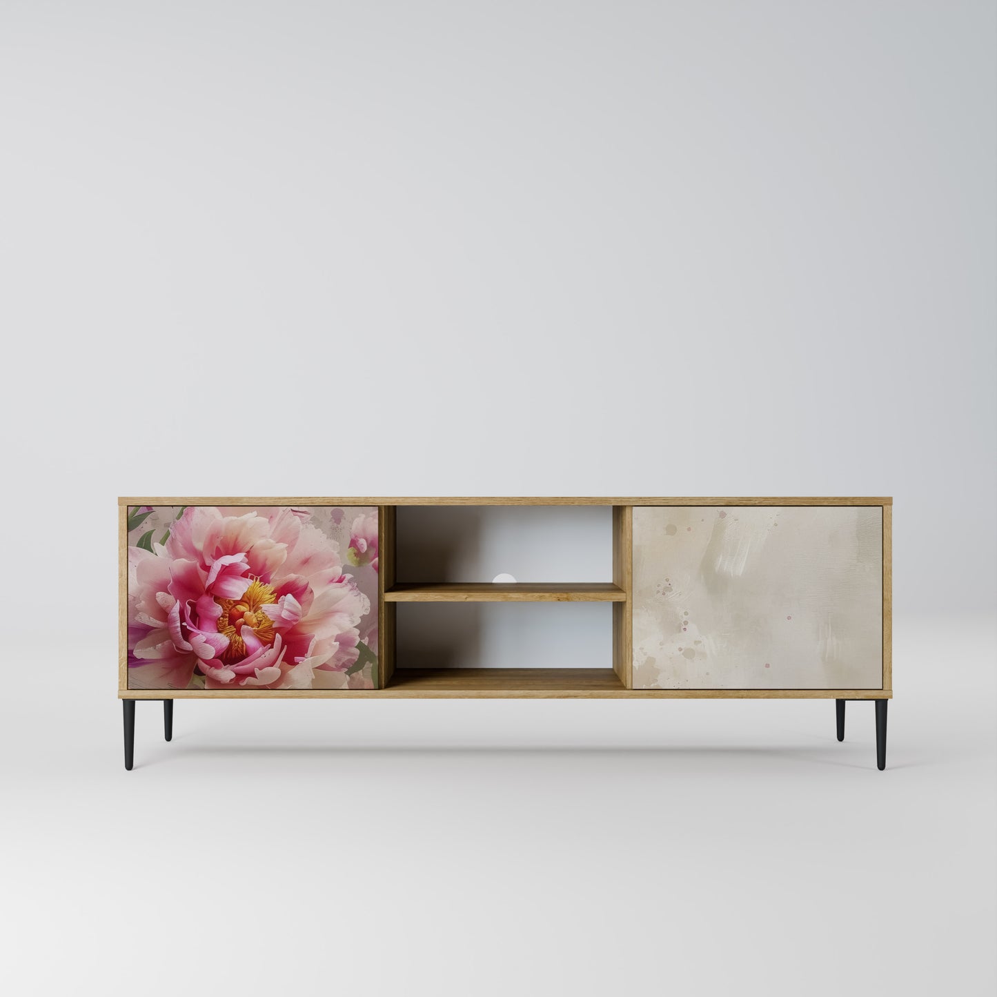 PEONY WHISPER Mobile TV a 2 Ante in Effetto Rovere