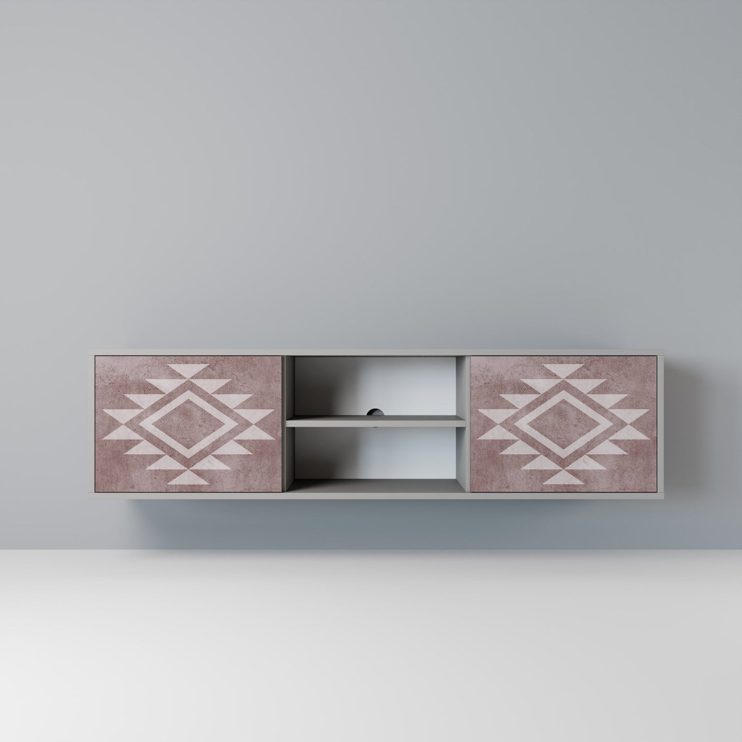 MARVEL MOSAIC Mobile TV a 2 Ante in Finitura Grigia