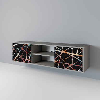 POLYGON VERVE Mobile TV a 2 Ante in Finitura Grigia