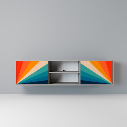 PRISM CONCUSSION Mobile TV a 2 Ante in Finitura Grigia