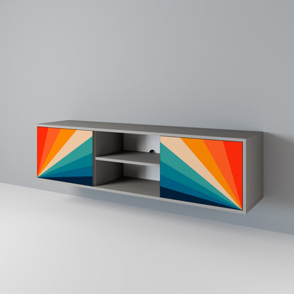 PRISM CONCUSSION Mobile TV a 2 Ante in Finitura Grigia