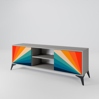 PRISM CONCUSSION Mobile TV a 2 Ante in Finitura Grigia