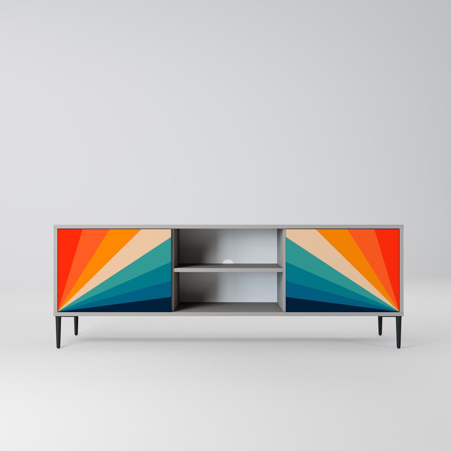 PRISM CONCUSSION Mobile TV a 2 Ante in Finitura Grigia