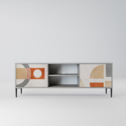 SPACE AROUND Mobile TV a 2 Ante in Finitura Grigia