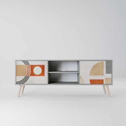 SPACE AROUND Mobile TV a 2 Ante in Finitura Grigia