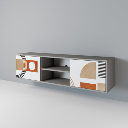 CIRCLE RHYTM Mobile TV a 2 Ante in Finitura Grigia