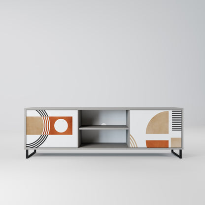 CIRCLE RHYTM Mobile TV a 2 Ante in Finitura Grigia