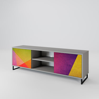 VIVID GEOMETRY Mobile TV a 2 Ante in Finitura Grigia