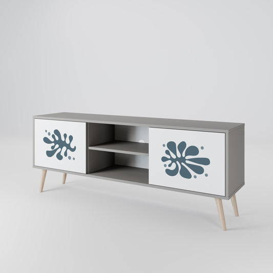 WONDERLAND VEGETATION 2-Door TV Stand in Grey Finish