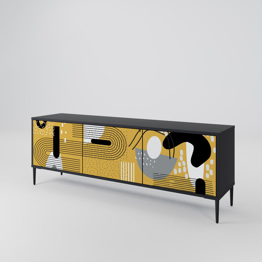 SHAPESHIFT SYMPHONY Mobile TV a 3 Ante in Finitura Nera