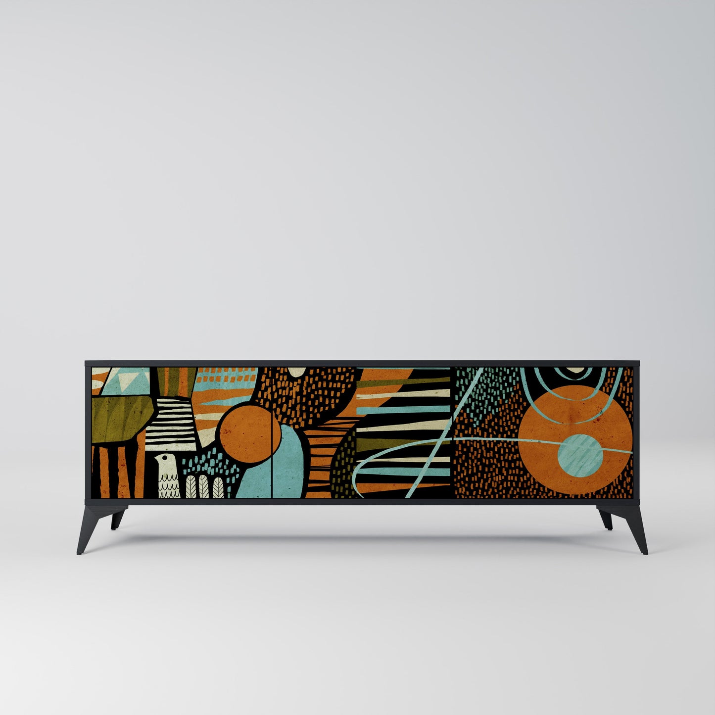 GEODE GLIMMER Mobile TV a 3 Ante in Finitura Nera