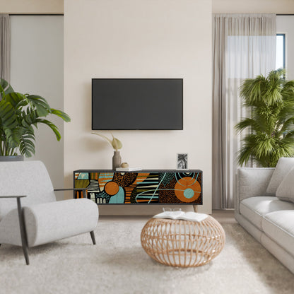 GEODE GLIMMER Mobile TV a 3 Ante in Finitura Nera