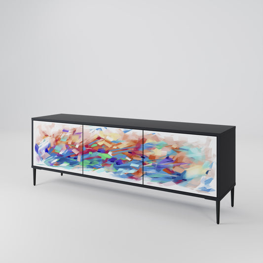 FINESSE MASH-UP Mobile TV a 3 Ante in Finitura Nera