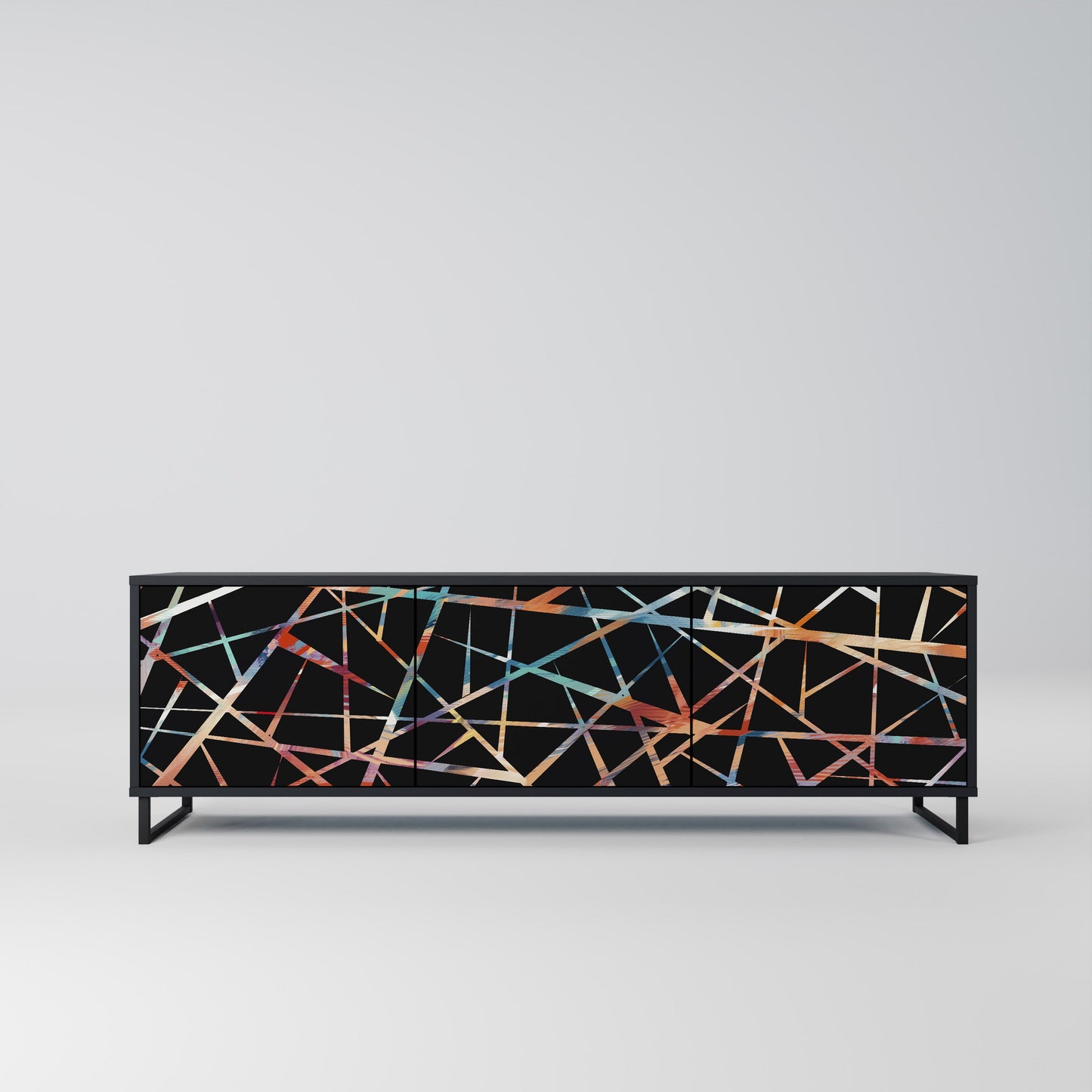 POLYGON VERVE Mobile TV a 3 Ante in Finitura Nera