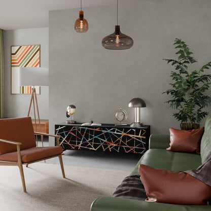 POLYGON VERVE Mobile TV a 3 Ante in Finitura Nera