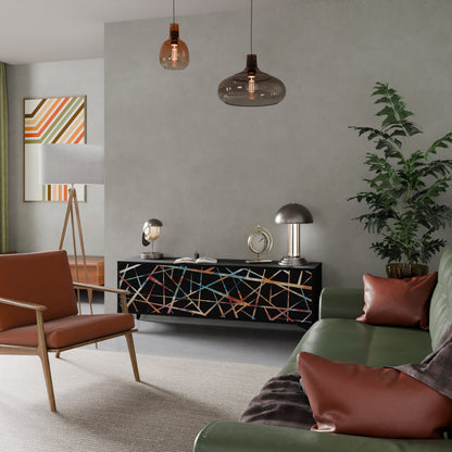 POLYGON VERVE Mobile TV a 3 Ante in Finitura Nera