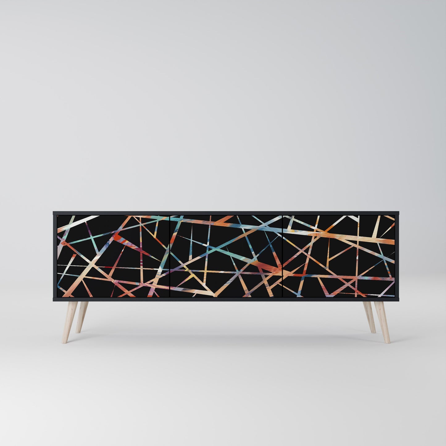 POLYGON VERVE Mobile TV a 3 Ante in Finitura Nera