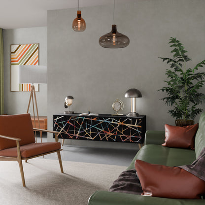 POLYGON VERVE Mobile TV a 3 Ante in Finitura Nera