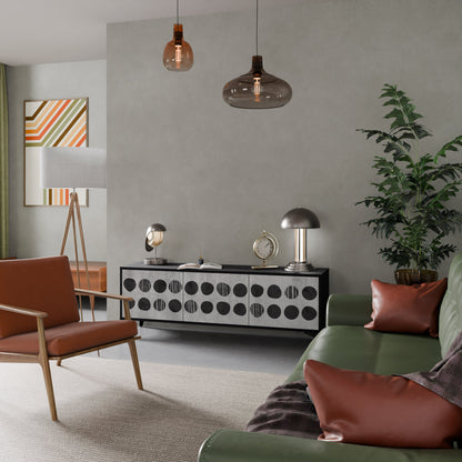 GHOSTLY GRADIENTS Mobile TV a 3 Ante in Finitura Nera