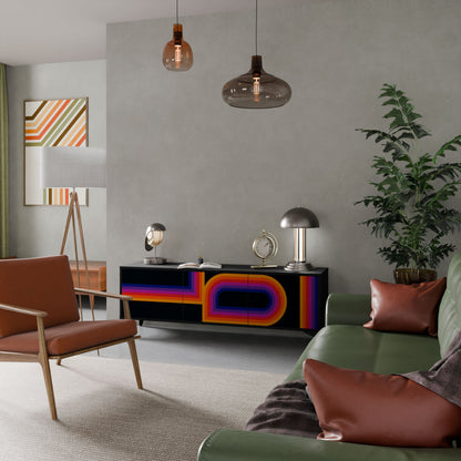 BLINDED BY THE LIGHTS Mobile TV a 3 Ante in Finitura Nera