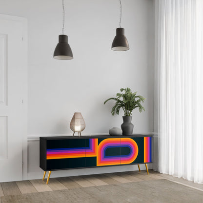 BLINDED BY THE LIGHTS Mobile TV a 3 Ante in Finitura Nera