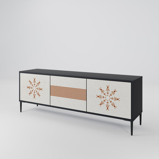 DAILY HARMONY Mobile TV a 3 Ante in Finitura Nera