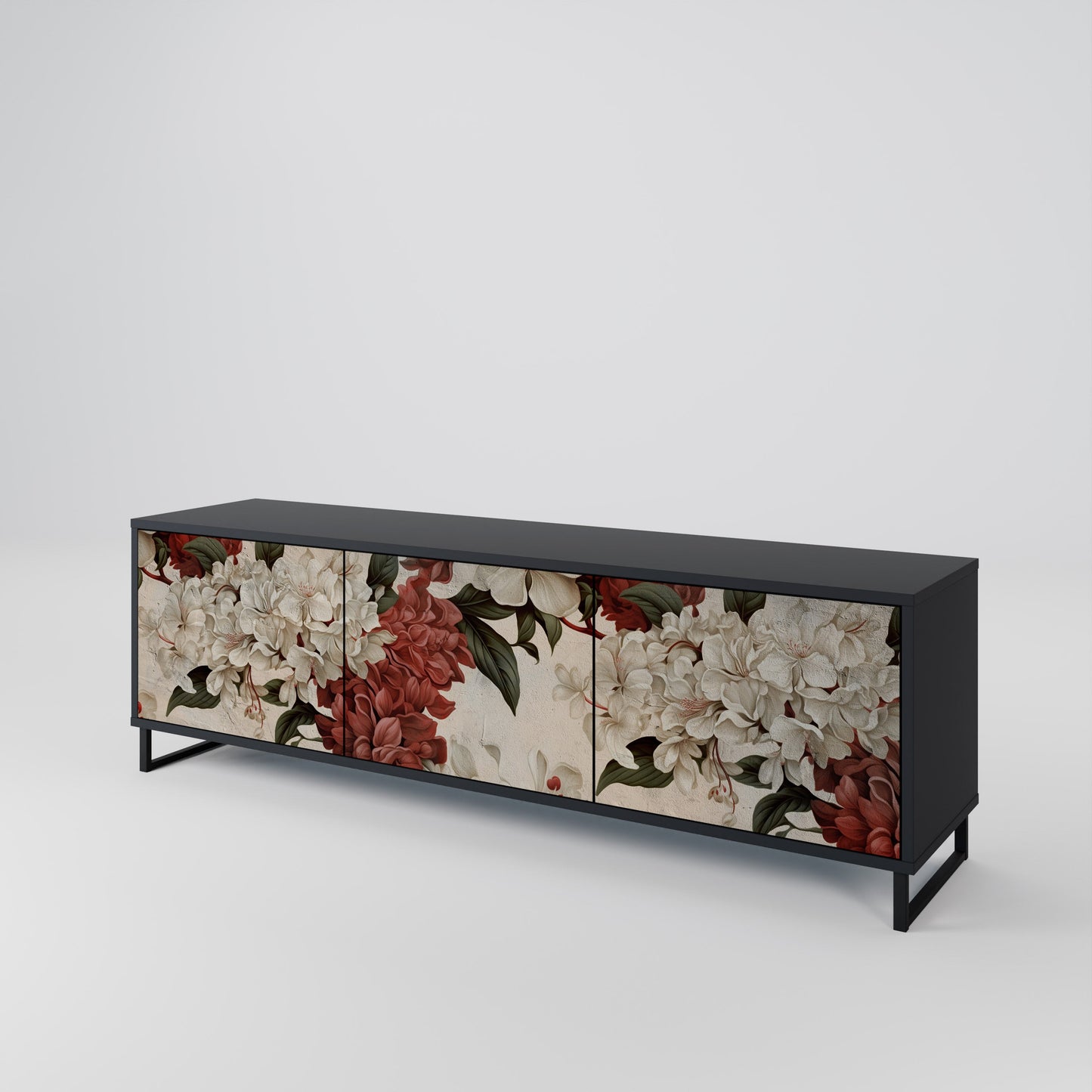 EPHEMERAL DAYS Mobile TV a 3 Ante in Finitura Nera