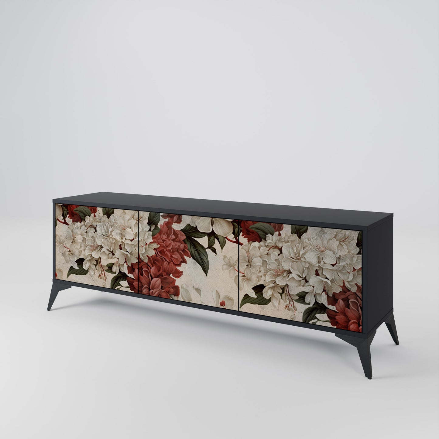 EPHEMERAL DAYS Mobile TV a 3 Ante in Finitura Nera