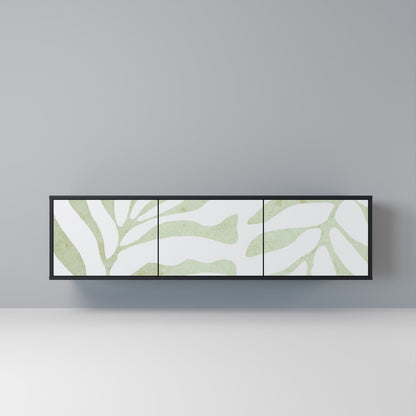 BOTANICAL SPARK Mobile TV a 3 Ante in Finitura Nera