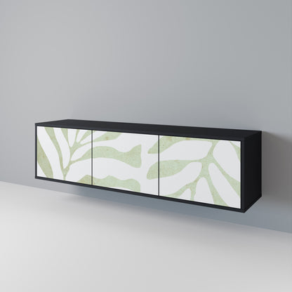 BOTANICAL SPARK Mobile TV a 3 Ante in Finitura Nera