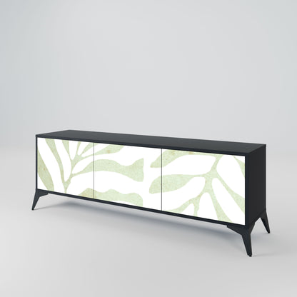 BOTANICAL SPARK Mobile TV a 3 Ante in Finitura Nera