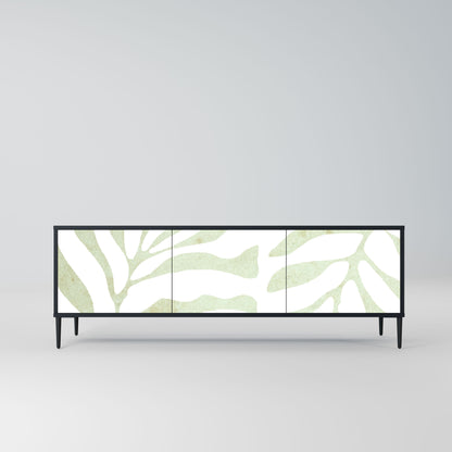 BOTANICAL SPARK Mobile TV a 3 Ante in Finitura Nera