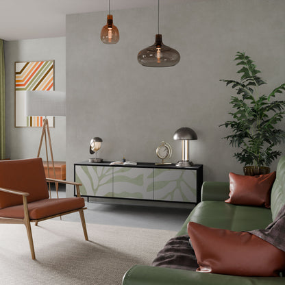 BOTANICAL SPARK Mobile TV a 3 Ante in Finitura Nera