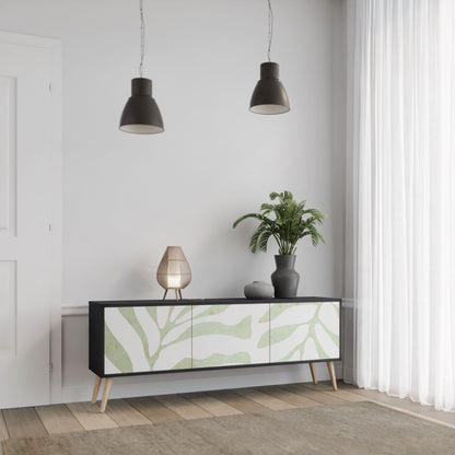 BOTANICAL SPARK Mobile TV a 3 Ante in Finitura Nera