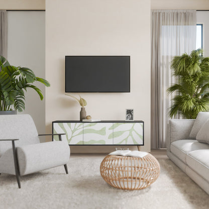 BOTANICAL SPARK Mobile TV a 3 Ante in Finitura Nera