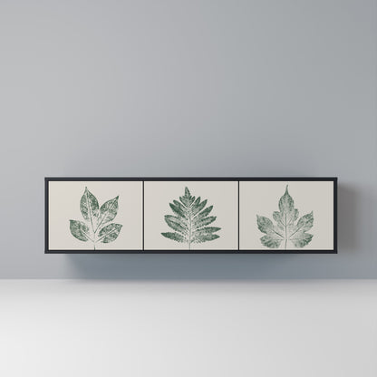 GREEN LEAFY STAMPS Mobile TV a 3 Ante in Finitura Nera