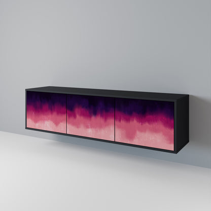 AURORA BOREALIS Mobile TV a 3 Ante in Finitura Nera