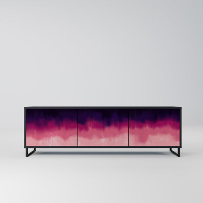 AURORA BOREALIS Mobile TV a 3 Ante in Finitura Nera