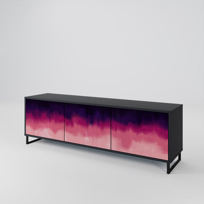 AURORA BOREALIS Mobile TV a 3 Ante in Finitura Nera