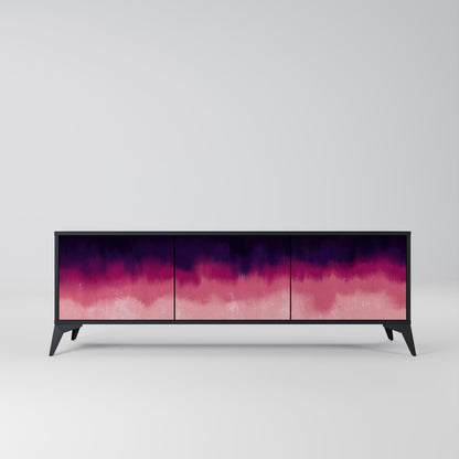 AURORA BOREALIS Mobile TV a 3 Ante in Finitura Nera