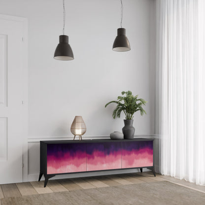 AURORA BOREALIS Mobile TV a 3 Ante in Finitura Nera