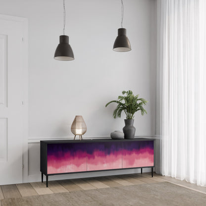 AURORA BOREALIS Mobile TV a 3 Ante in Finitura Nera