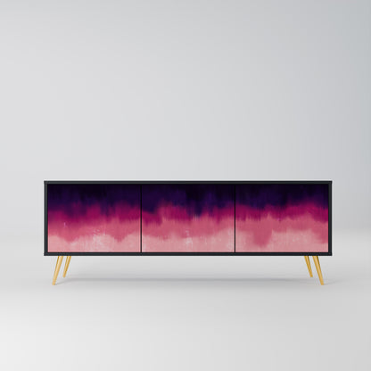 AURORA BOREALIS Mobile TV a 3 Ante in Finitura Nera