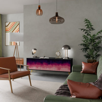 AURORA BOREALIS Mobile TV a 3 Ante in Finitura Nera