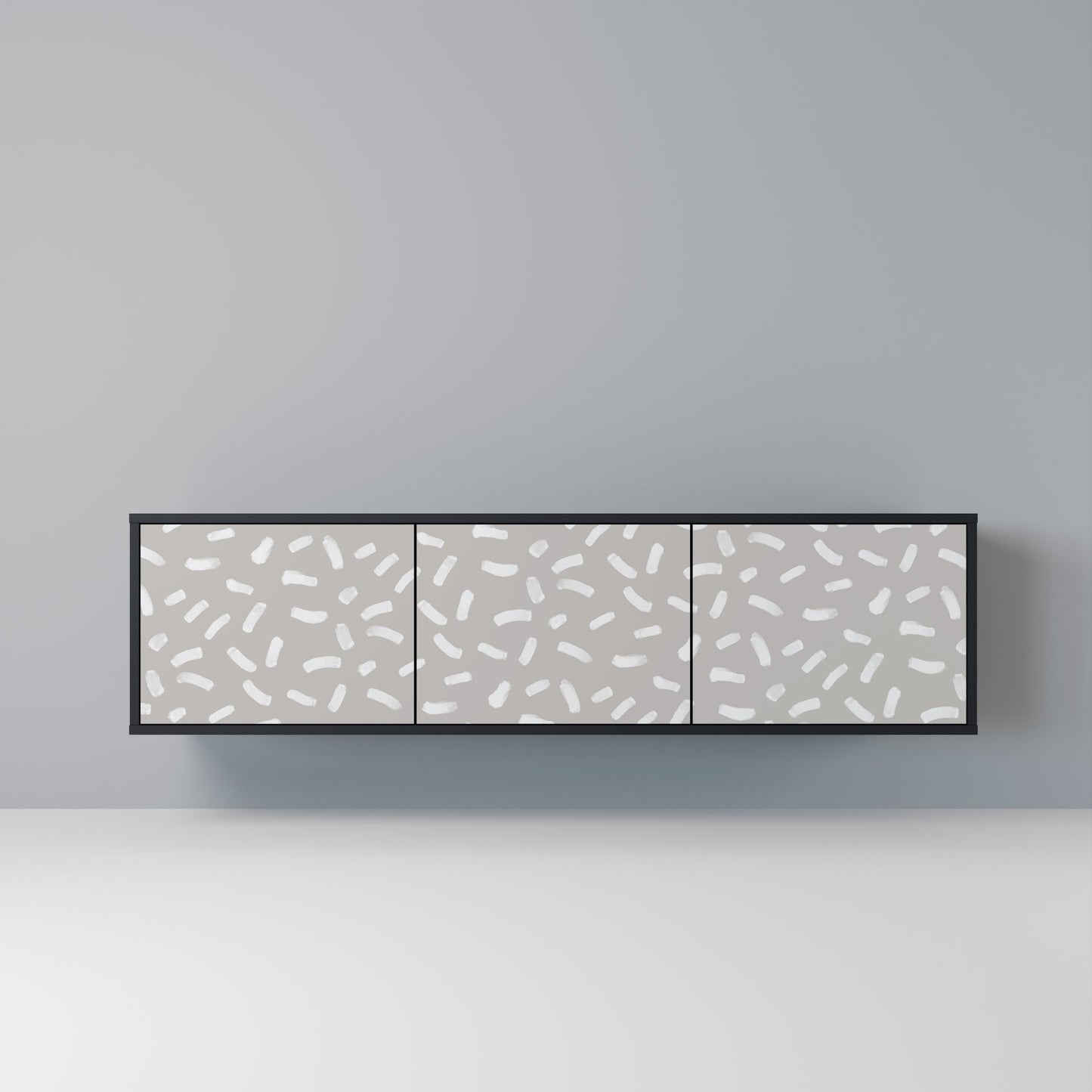 PASSING SECONDS Mobile TV a 3 Ante in Finitura Nera